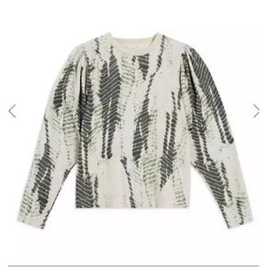 Ted Baker Women's Animal Print Pullover Sweater Green Size 5/ Large